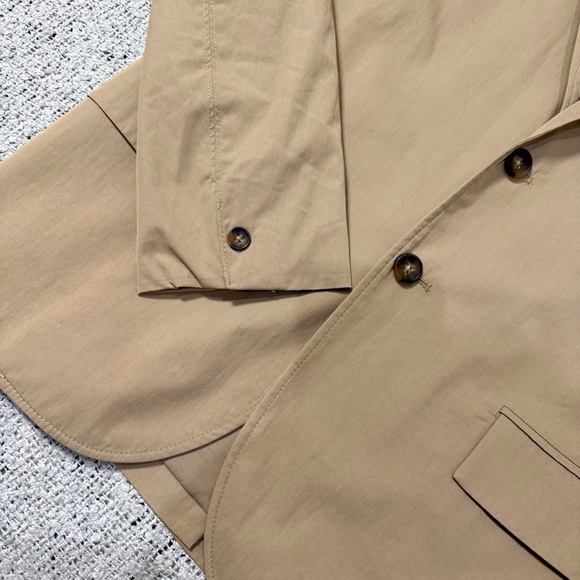 Zara Tan Blazer Windbreaker Jacket Size 38 S/M - Picture 4 of 10